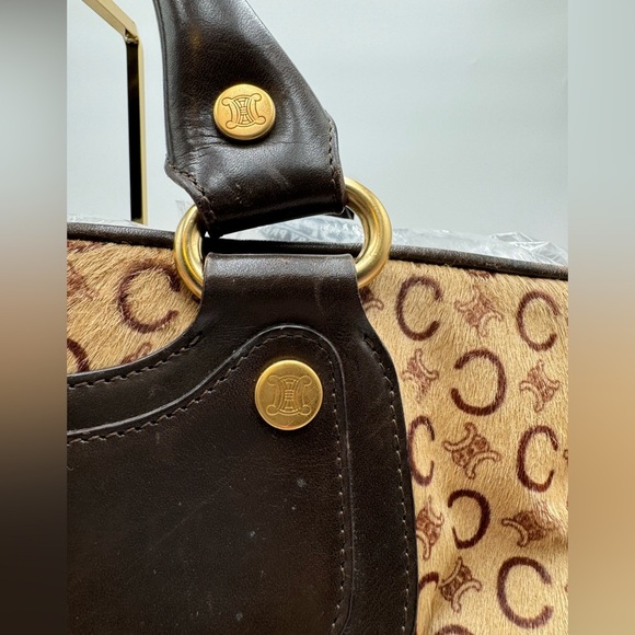 Celine-Authentic-Macadam Boogie Pony Hair Tote - Picture 16 of 16